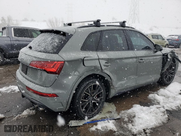 2021 Audi SQ5 Premium Plus with VIN WA1B4AFY2M2035496, listed as a Copart auction lot 79414574 with 58,326 mi miles and Salvage Title. Bid and sale history available at carsss.com. Image 3.