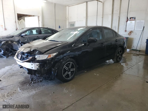 2015 Honda Civic Sedan LX with VIN 19XFB2F51FE016520, listed as a Copart auction lot 49957525 with 127,823 mi miles and Salvage Title. Bid and sale history available at carsss.com. Image 1.