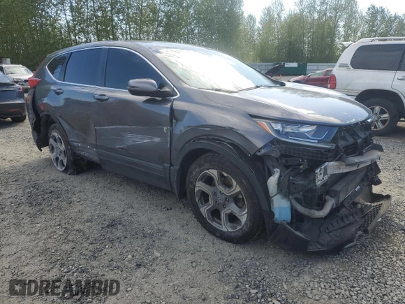 2018 Honda CR-V EX with VIN 2HKRW2H50JH639498, listed as a Copart auction lot 54369735 with Not Provided miles and Salvage Title. Bid and sale history available at DreamBid. Image 4.