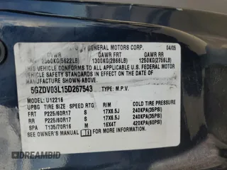 2005 Saturn Relay 2 z VIN 5GZDV03L15D267543, wystawiony jako Copart lot #76602284 z przebiegiem Nie podano mil oraz Szkody całkowita. Historia ofert i sprzedaży dostępna na DreamBid. Obrazek 15.