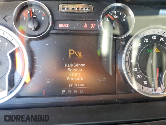 2019 Ram 1500 Big Horn z VIN 1C6RR6LT6KS665215, wystawiony jako Copart lot #81687094 z przebiegiem 64 100 mil mil oraz Szkoda całkowita • Salvage title. Historia ofert i sprzedaży dostępna na DreamBid. Obrazek 9.