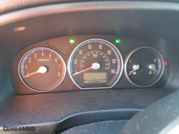 2009 Hyundai Santa Fe SE with VIN 5NMSH13E49H267833, listed as a Copart auction lot 82017874 with 143,507 mi miles and Salvage Title. Bid and sale history available at carsss.com. Image 9.