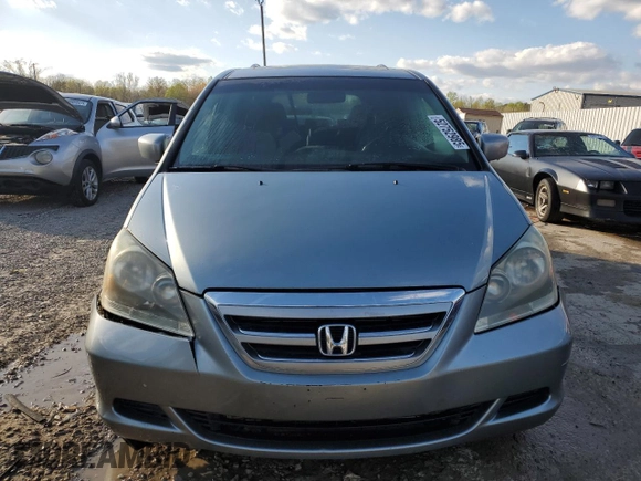 2007 Honda Odyssey EX-L with VIN 5FNRL38777B030285, listed as a Copart auction lot 52752985 with 293,414 mi miles and Salvage Title. Bid and sale history available at carsss.com. Image 5.