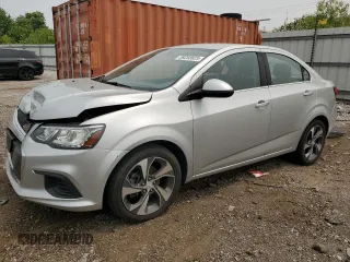 2020 Chevrolet Sonic Premier with VIN 1G1JF5SB9L4115037, listed as a Copart auction lot 59283025 with 91,907 mi miles and Salvage title. Bid and sale history available at DreamBid. Image 1.