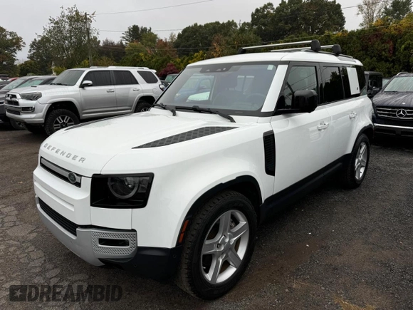 2020 Land Rover Defender SE z VIN SALEP7EU7L2018583, wystawiony jako Copart lot #76314014 z przebiegiem 80 810 mil mil oraz Czysty tytuł • Clean title. Historia ofert i sprzedaży dostępna na DreamBid. Obrazek 1.