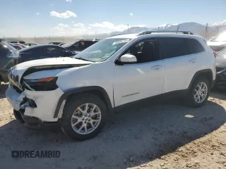 2017 Jeep Cherokee Latitude with VIN 1C4PJMCB1HD218002, listed as a Copart auction lot 50665705 with 62,108 mi miles and Salvage Title. Bid and sale history available at carsss.com. Image 1.