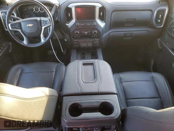 2020 Chevrolet Silverado 1500 LTZ with VIN 3GCUYGED7LG372739, listed as a Copart auction lot 83785134 with 57,607 mi miles and Salvage Title. Bid and sale history available at DreamBid. Image 8.