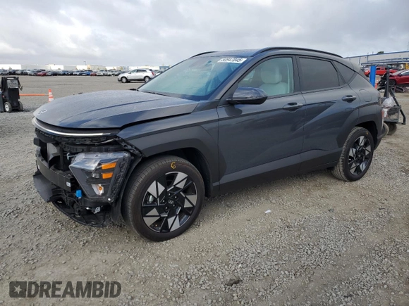 2024 Hyundai Kona SEL with VIN KM8HB3AB2RU095418, listed as a Copart auction lot 50947045 with 10,372 mi miles and Salvage Title. Bid and sale history available at carsss.com. Image 1.
