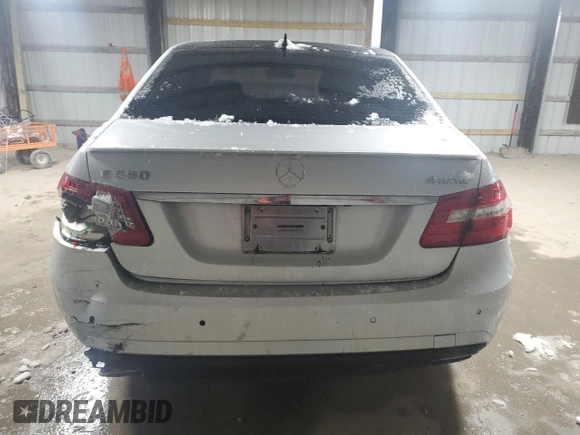 2011 Mercedes-Benz E 550 Luxury with VIN WDDHF9AB7BA329836, listed as a Copart auction lot 56371885 with 245,527 mi miles and Salvage title. Bid and sale history available at DreamBid. Image 6.