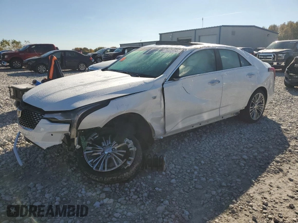 2024 Cadillac CT4 Premium Luxury with VIN 1G6DF5RK6R0118149, listed as a Copart auction lot 76322914 with Not Provided miles and Salvage Title. Bid and sale history available at DreamBid. Image 1.