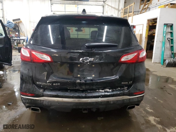 2020 Chevrolet Equinox LT with VIN 3GNAXVEX0LL232308, listed as a Copart auction lot 47749335 with 57,251 mi miles and Salvage Title. Bid and sale history available at carsss.com. Image 6.