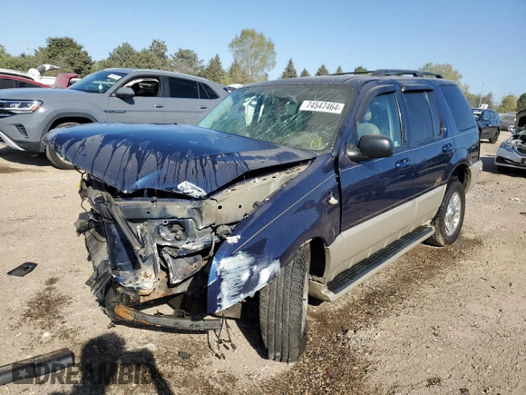 2004 Mercury Mountaineer Convenience z VIN 4M2ZU86K64ZJ04622, wystawiony jako Copart lot #74547464 z przebiegiem Nie podano mil oraz Szkoda całkowita • Salvage title. Historia ofert i sprzedaży dostępna na DreamBid. Obrazek 1.