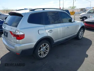 2007 BMW X3 3.0si with VIN WBXPC93447WF17999, listed as a IAAI auction lot 42036041 with 144,218 mi miles. Bid and sale history available at carsss.com. Image 4.