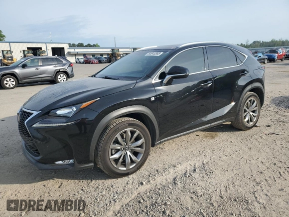 2015 Lexus NX 200t with VIN JTJYARBZXF2001781, listed as a Copart auction lot 55645565 with 104,426 mi miles and Clean title. Bid and sale history available at DreamBid. Image 1.