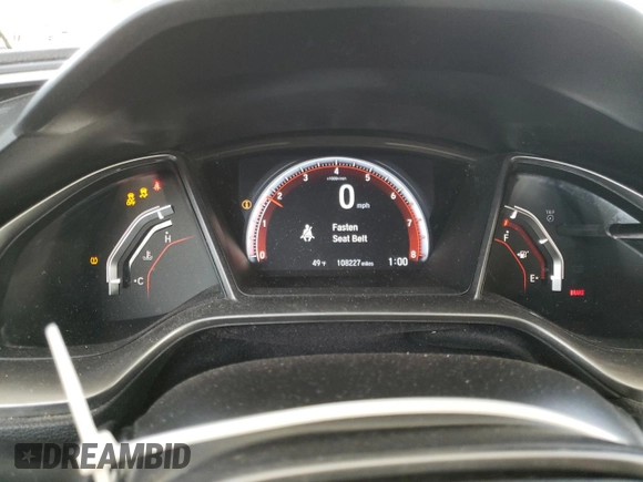 2017 Honda Civic Sedan Si with VIN 2HGFC1E58HH703995, listed as a Copart auction lot 87746465 with 108,227 mi miles and Salvage Title. Bid and sale history available at carsss.com. Image 9.
