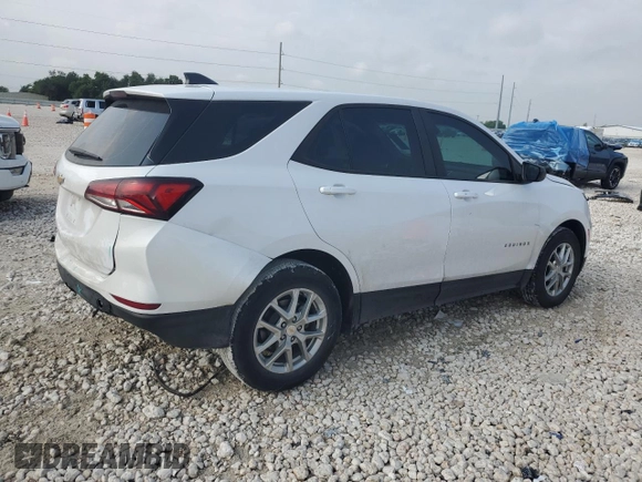 2023 Chevrolet Equinox LS z VIN 3GNAXHEG7PL106230, wystawiony jako Copart lot #53907305 z przebiegiem 57 862 mil mil oraz Szkoda całkowita • Salvage title. Historia ofert i sprzedaży dostępna na DreamBid. Obrazek 3.