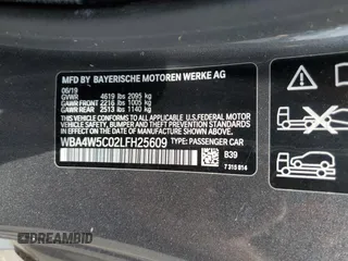 2020 BMW 4 Series 430i xDrive with VIN WBA4W5C02LFH25609, listed as a Copart auction lot 69661994 with 44,574 mi miles and Salvage title. Bid and sale history available at DreamBid. Image 14.