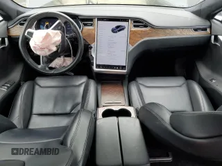 2018 Tesla Model S 75D with VIN 5YJSA1E23JF247215, listed as a Copart auction lot 52550135 with 118,216 mi miles and Salvage Title. Bid and sale history available at DreamBid. Image 8.