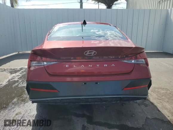 2025 Hyundai Elantra SEL Convenience with VIN KMHLS4DG2SU863511, listed as a Copart auction lot 54755235 with 16,319 mi miles and Clean Title. Bid and sale history available at DreamBid. Image 6.