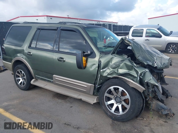 2004 Ford Expedition Eddie Bauer with VIN 1FMFU17L34LA50847, listed as a IAAI auction lot 42246100 with Not provided miles and . Bid and sale history available at DreamBid. Image 1.