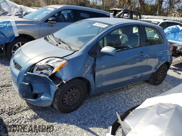 2011 Toyota Yaris with VIN JTDJT4K35B5330328, listed as a Copart auction lot 46904665 with 107,100 mi miles and Salvage Title. Bid and sale history available at carsss.com. Image 1.