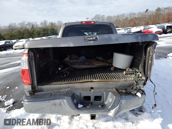 2006 Toyota Tundra Limited with VIN 5TBDT48196S504994, listed as a Copart auction lot 43043385 with 194,549 mi miles and Salvage Title. Bid and sale history available at DreamBid. Image 6.