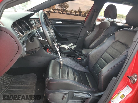 2016 Volkswagen Golf GTI SE with VIN 3VW5T7AU2GM016597, listed as a Copart auction lot 72164374 with 61,789 mi miles and Non Repairable. Bid and sale history available at carsss.com. Image 7.