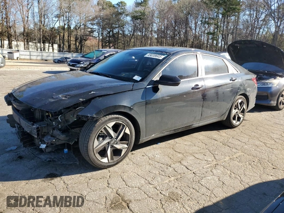 2021 Hyundai Elantra Limited with VIN 5NPLP4AG2MH030010, listed as a Copart auction lot 49038605 with 85,198 mi miles and Salvage Title. Bid and sale history available at DreamBid. Image 1.