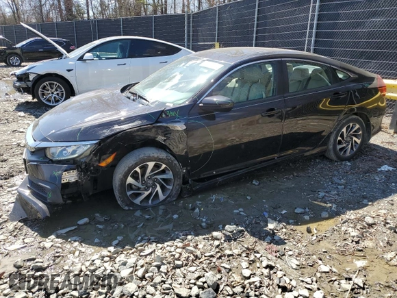 2016 Honda Civic EX with VIN 19XFC2F74GE233267, listed as a Copart auction lot 50123275 with 70,018 mi miles and Salvage Title. Bid and sale history available at DreamBid. Image 1.