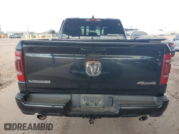 2020 Ram 1500 Laramie with VIN 1C6SRFDT9LN162021, listed as a Copart auction lot 89021885 with 133,804 mi miles and Salvage Title. Bid and sale history available at carsss.com. Image 6.