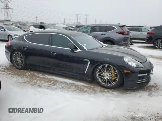 2015 Porsche Panamera 4S Executive with VIN WP0BB2A75FL060132, listed as a Copart auction lot 87907655 with 94,820 mi miles and Salvage Title. Bid and sale history available at DreamBid. Image 4.