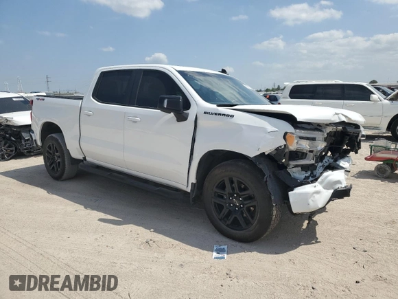 2023 Chevrolet Silverado 1500 RST with VIN 2GCUDEEDXP1145916, listed as a Copart auction lot 53631725 with Not Provided miles and Salvage Title. Bid and sale history available at carsss.com. Image 4.