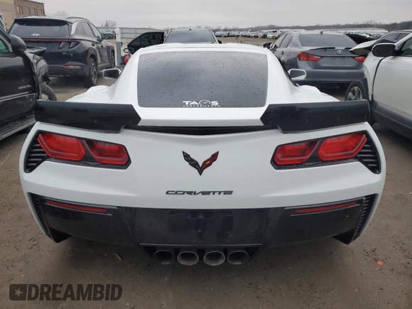 2017 Chevrolet Corvette Grand Sport 2LT with VIN 1G1YY2D79H5103035, listed as a Copart auction lot 86903954 with 27,785 mi miles and Salvage Title. Bid and sale history available at carsss.com. Image 6.