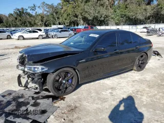 2016 BMW M5 with VIN WBSFV9C57GD595447, listed as a Copart auction lot 41343845 with 50,029 mi miles and Salvage Title. Bid and sale history available at carsss.com. Image 1.