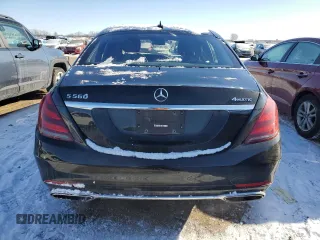 2018 Mercedes-Benz S 560 with VIN WDDUG8GB5JA382224, listed as a Copart auction lot 88408125 with 80,825 mi miles and Salvage Title. Bid and sale history available at carsss.com. Image 6.