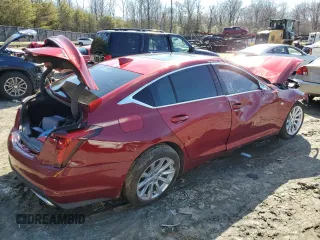 2024 Cadillac CT5 Luxury with VIN 1G6DX5RK0R0107242, listed as a Copart auction lot 44237425 with Not provided miles and Salvage title. Bid and sale history available at DreamBid. Image 3.