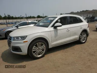 2018 Audi Q5 Premium Plus with VIN WA1BNAFY2J2004144, listed as a Copart auction lot 59564785 with 69,946 mi miles and Salvage title. Bid and sale history available at DreamBid. Image 1.