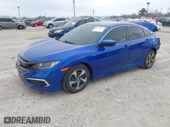 2020 Honda Civic LX with VIN 2HGFC2F69LH550744, listed as a IAAI auction lot 42079594 with 34,724 mi miles and . Bid and sale history available at DreamBid. Image 20.