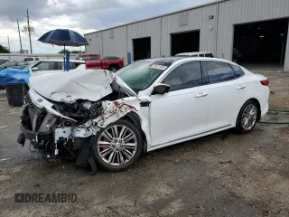 2018 Kia Optima SX with VIN 5XXGV4L23JG249946, listed as a Copart auction lot 56691945 with Not provided miles and Non repairable. Bid and sale history available at DreamBid. Image 1.
