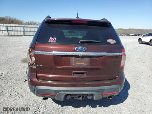 2012 Ford Explorer XLT with VIN 1FMHK7D87CGA34725, listed as a Copart auction lot 49584225 with 124,570 mi miles and Salvage Title. Bid and sale history available at carsss.com. Image 6.