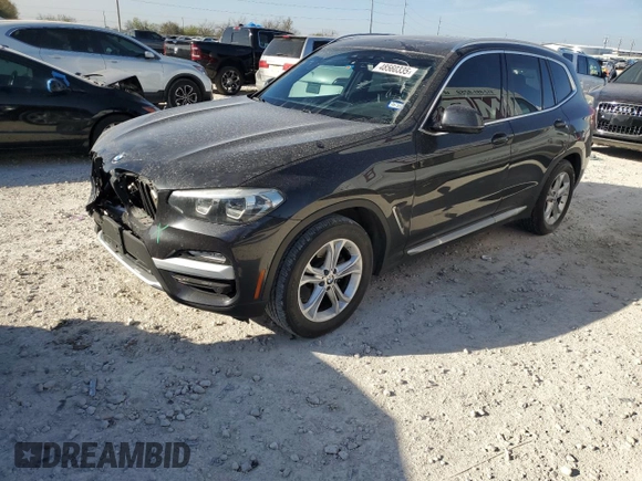 2019 BMW X3 sDrive30i with VIN 5UXTR7C52KLE94593, listed as a Copart auction lot 48560335 with 70,809 mi miles and Salvage Title. Bid and sale history available at DreamBid. Image 1.