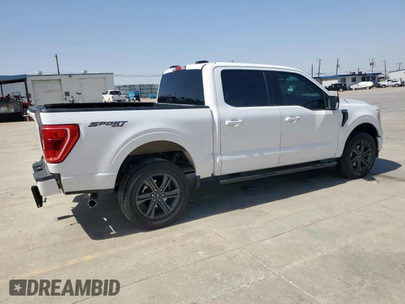 2023 Ford F-150 XL with VIN 1FTFW1E59PKD27966, listed as a Copart auction lot 49133345 with 29,908 mi miles and Salvage Title. Bid and sale history available at carsss.com. Image 3.
