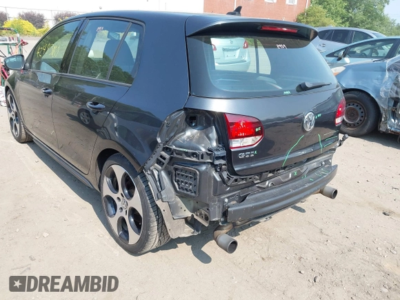 2012 Volkswagen Golf GTI w/Sunroof & Navi PZEV with VIN WVWGD7AJ8CW227604, listed as a IAAI auction lot 42483080 with 176,130 mi miles and . Bid and sale history available at DreamBid. Image 6.