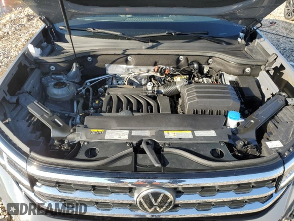 2022 Volkswagen Atlas SEL with VIN 1V2BE2CA9NC208960, listed as a Copart auction lot 88343895 with 46,842 mi miles and Salvage title. Bid and sale history available at DreamBid. Image 12.