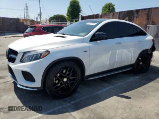 2016 Mercedes-Benz GLE 450 AMG with VIN 4JGED6EBXGA021574, listed as a Copart auction lot 63757095 with 83,364 mi miles and Salvage title. Bid and sale history available at DreamBid. Image 1.