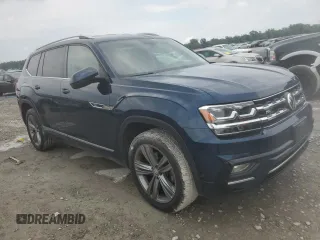 2018 Volkswagen Atlas SE with VIN 1V2PR2CA9JC535475, listed as a Copart auction lot 59427055 with 114,222 mi miles and Salvage title. Bid and sale history available at DreamBid. Image 4.
