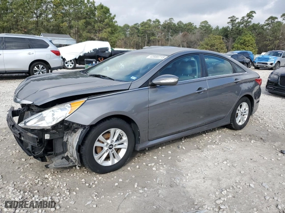 2014 Hyundai Sonata GLS with VIN 5NPEB4AC9EH862949, listed as a Copart auction lot 43980715 with 102,406 mi miles and Clean Title. Bid and sale history available at carsss.com. Image 1.