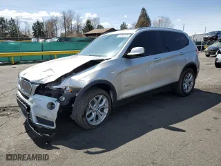 2013 BMW X3 xDrive28i with VIN 5UXWX9C55D0A31639, listed as a Copart auction lot 50780125 with 155,154 mi miles and Salvage Title. Bid and sale history available at carsss.com. Image 1.
