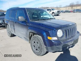 2016 Jeep Patriot Sport with VIN 1C4NJRBB9GD508797, listed as a IAAI auction lot 41692204 with 104,378 mi miles and . Bid and sale history available at carsss.com. Image 1.