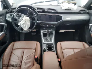 2021 Audi Q3 Premium with VIN WA1AUCF32M1130433, listed as a Copart auction lot 44853145 with 18,694 mi miles and Clean Title. Bid and sale history available at carsss.com. Image 8.